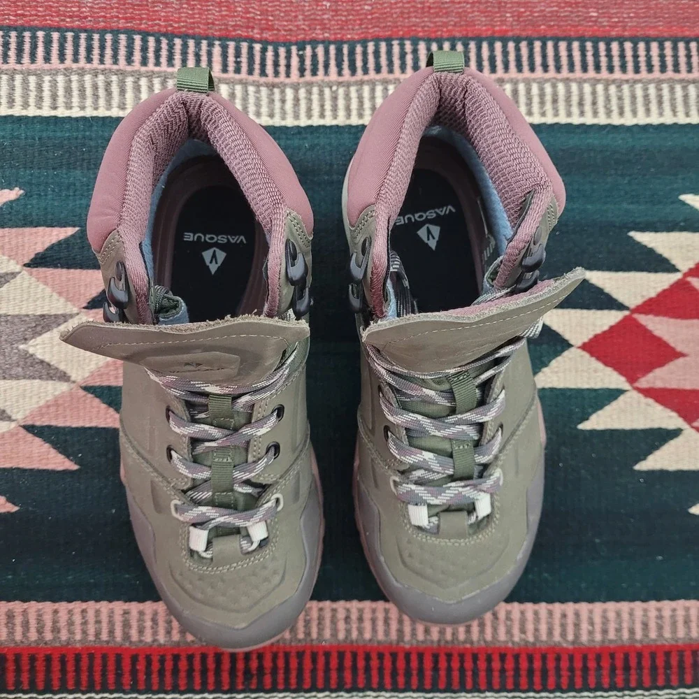 Vasque Alchemist UltraDry XT Hiking Boots‎ Sz 6.5 Green Waterproof Outdoors Gorp